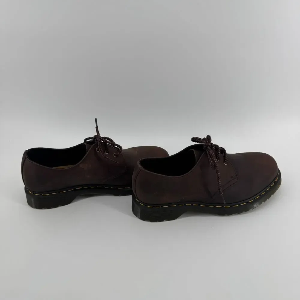 Dr. Martens 1461 Crazy Horse Leather Lace Up Oxford Shoes US 11 L EU 43 Brown